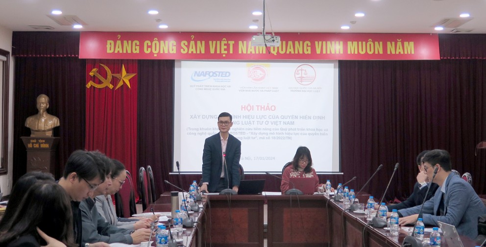 Hội thảo “Xây dựng mô hình hiệu lực của quyền hiến định trong luật tư ở Việt Nam”