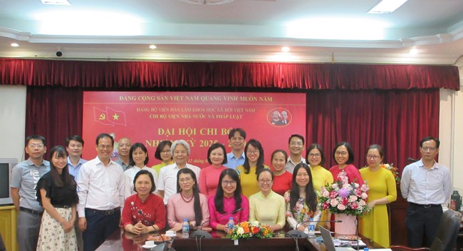 Đại hội Chi bộ Viện Nhà nước và Pháp luật nhiệm kỳ 2025 - 2030