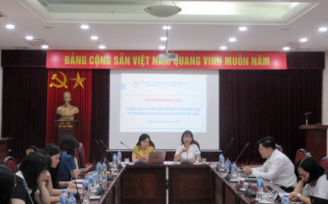 Hội thảo khoa học “Chính sách, pháp luật về phát triển các loại thị trường trong kỷ nguyên số ở Việt Nam”