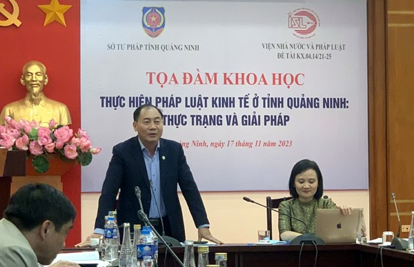 Tọa đàm khoa học “Thực hiện pháp luật kinh tế tại Quảng Ninh: Thực trạng và giải pháp”