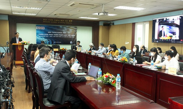 Hội thảo khoa học “Chiến lược phát triển pháp luật Việt Nam giai đoạn 2021 – 2030, tầm nhìn 2045: Lý luận và thực tiễn”